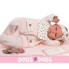 Antonio Juan Puppe 52 cm - "Mi Primer Reborn" Berta mit einer gesteppten Decke