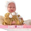 Antonio Juan Puppe 42 cm - Neugeborene Carla Senf mit Spielwiege