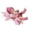 Antonio Juan Puppe 42 cm - Neugeborenes mit Dou Dou Häschen und Sternenkissen