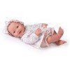 Antonio Juan Puppe 42 cm - Die neugeborene Mia pinkelt mit einem Rucksack für dich