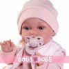 Antonio Juan Puppe 34 cm - Neugeborenes Baby Toneta Posturitas mit Weste