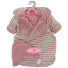 Outfit for Antonio Juan doll 40 - 42 cm - Sweet Reborn Collection -  Rosa Body mit Sack und Hut