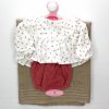 Antonio Juan Puppe Outfit 40 - 42 cm - Sweet Reborn Collection - Blumenset und Toquilla
