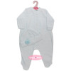 Outfit für Antonio Juan Puppe 52 cm - Mi Primer Reborn Collection - Weiß-blauer Strampler mit Mütze