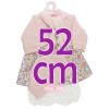 Outfit für Antonio Juan Puppe 52 cm - Mi Primer Reborn Collection - Blumenkleid mit Jacke, Schal und Mütze