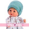 Así Puppe 20 cm - Bomboncín-Junge mit Schneckenhemd, Gamasche und grünem Hut