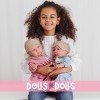 Así Puppe 46 cm - Leo im rosa Pyjama mit Maske