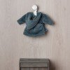 Outfit für Así Puppe 36 cm - Blauer Bademantel mit weißer Unterwäsche für Alex Puppe
