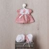 Outfit für Así Puppe 36 cm - Margaritas Kollektion Kleid für Koke Puppe