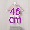 Outfit für Así-Puppe 46 cm - Rosa Mackintosh-Set für Leo-Puppe