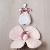 Outfit für Así Puppe 43 cm - Plumeti Strampler und Blumenkissen für María Puppe