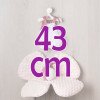 Outfit für Así Puppe 43 cm - Plumeti Strampler und Blumenkissen für María Puppe
