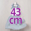 Outfit für Así-Puppe 43 cm - Plumeti Strampler und Blattkissen für Pablo-Puppe