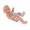 Antonio Juan Puppe 42 cm - Neugeborenes Nica Puppenmädchen mit bedrucktem Kleid