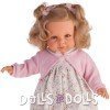 Antonio Juan Puppe 55 cm - Noa Zöpfe mit rosa Jacke