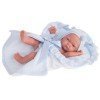 Antonio Juan Puppe 26 cm - Pitu Junge mit blauer Decke