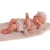 Antonio Juan Puppe 42 cm - Neugeborenes Mädchen Carla mit Schlafsack