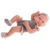 Antonio Juan Puppe 42 cm - Neugeborenes Mädchen Nica Puppe mit grauem Badeanzug