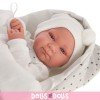 Antonio Juan Puppe 42 cm - Neugeborener Junge Oli mit Schlafsack