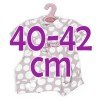 Antonio Juan Puppe Outfit 40-42 cm - Lila Strampler mit Punkten und Hut