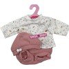 Antonio Juan Puppenoutfit 33-34 cm - Rosa Weltraum-Print-Outfit mit Hut