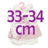 Outfit für Antonio Juan Puppe 33-34 cm -Rosa Kleid mit Jacke und Hut
