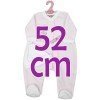 Antonio Juan Puppe Outfit 52 cm - Mi Primer Reborn Collection - Rosa gestreifter Pyjama mit Hut