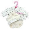 Antonio Juan Puppe Outfit 33-34 cm - Bedrucktes Outfit mit Hut