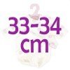 Antonio Juan Puppe Outfit 33-34 cm - Bedrucktes Outfit mit Hut