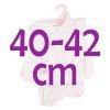 Antonio Juan Puppe Outfit 40-42 cm - Outfit mit rosa Blumen bedruckt