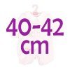 Antonio Juan Puppe Outfit 40 - 42 cm - Sweet Reborn Collection - Rosa Bär bedruckter Pyjama mit Hut