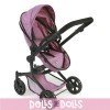 Mika Kinderwagen 74,5 cm umwandelbar in Kinderwagen für Puppen - Bayer Chic 2000 - Pink Denim
