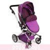 Yolo Kinderwagen 75 cm umwandelbar in Puppenwagen - Bayer Chic 2000 - Lila