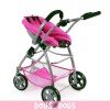 Emotion 3 in 1 Puppenwagen 77 cm - Kombination aus Stuhl, Babywanne und Autositz - Bayer Chic 2000 - Pinky Balls