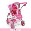 Emotion 3 in 1 Puppenwagen 77 cm - Kombination aus Stuhl, Babywanne und Autositz - Bayer Chic 2000 - Dots Pink