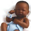 Berenguer Boutique Puppe 36 cm - 18506N La Neugeborene (Junge) Afroamerikaner