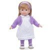 Berenguer Boutique Puppe 36 cm - Blonde Carla mit weiß-violettem Set