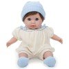Nonis - Creme-blaues Outfit