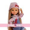 Berjuan Puppe 35 cm - Luxury Dolls - Eva artikuliert mit Jeansoverall
