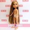 Berjuan Puppe 35 cm - Boutique Puppen - My Girl blond mit extra langen Haaren ohne Kleidung