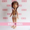 Berjuan Puppe 35 cm - Boutique Puppen - My Girl Zöpfe ohne Kleidung