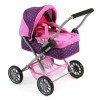 Smarty kleiner Kinderwagen 57 cm für Puppen - Bayer Chic 2000 - Dots Purple Pink