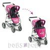 Kombi-Stuhl und Babywanne Chic Emotion 2 in 1 Fuchsia und Navy mit Tupfen 77 cm