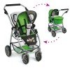 Emotion 2 in 1 Puppenwagen 77 cm - Stuhl- und Babywannenkombination - Bayer Chic 2000 - Grün und Schwarz mit Schmetterling