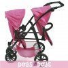 Vario Zwillingskinderwagen 79 cm für Puppen - Bayer Chic 2000 - Fuschia Sterne