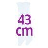 Ergänzungen für Así Puppe 43 cm - Hellblaue Strumpfhose