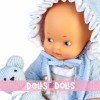 Barriguitas klassische Puppe 15 cm - Babyset mit blauer Kleidung