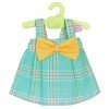 Nenuco Puppe Outfit 42 cm - Grünes Kleid mit gelber Bindung