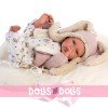 Llorens Puppe 42 cm - Newborn Crying Mimi mit Kissen