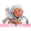Llorens Puppe 42 cm - Newborn Crying Lalo mit Ohrendecke